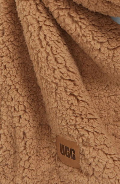 Ugg Sherpa Oversized Scarf In Brown | ModeSens