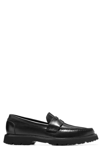 Shop Cole Haan American Classics Penny Loafer In Black/ Black