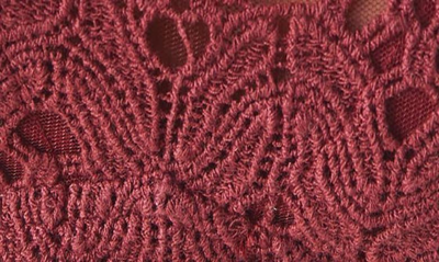 Shop Free People Athena Scallop Crochet Bralette In Wild Garnet