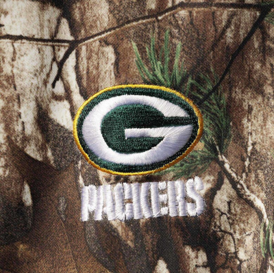 Dunbrooke Realtree Camo Green Bay Packers Circle Champion Tech Fleece Pullover Hoodie In Realtree Camo