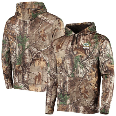 Dunbrooke Realtree Camo Green Bay Packers Circle Champion Tech Fleece Pullover Hoodie In Realtree Camo