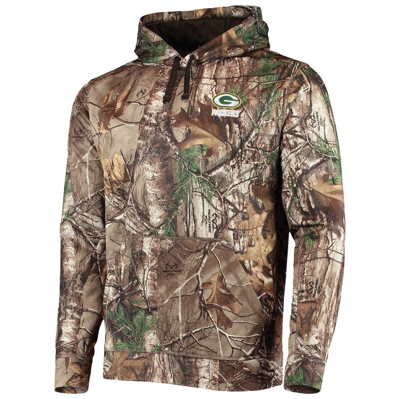 Dunbrooke Realtree Camo Green Bay Packers Circle Champion Tech Fleece Pullover Hoodie In Realtree Camo