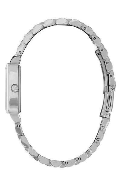 Olivia Burton Women's Quartz Silver-tone Stainless Steel Bracelet Watch 25.5mm X 20.5mm In White