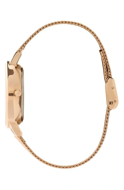 Shop Olivia Burton Multifunction Mesh Strap Watch, 34mm In Carnation Gold
