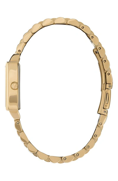 Olivia Burton Women's Quartz Gold-tone Stainless Steel Bracelet Watch 25.5mm X 20.5mm In White