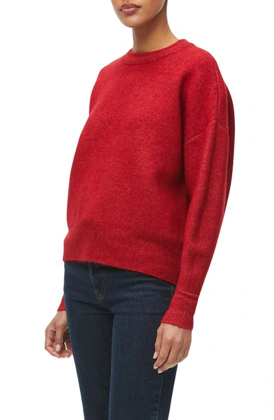 Shop Michael Stars Maddie Crewneck Sweater In Heart