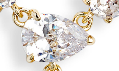 Melinda Maria Cubic Zirconia Y-necklace In Gold/white Diamondettes