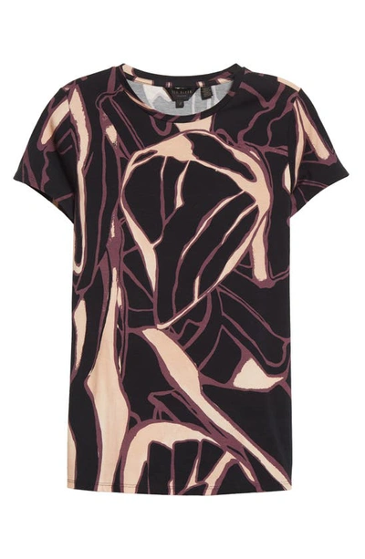 Shop Ted Baker Chrissi Print T-shirt In Nude-pink