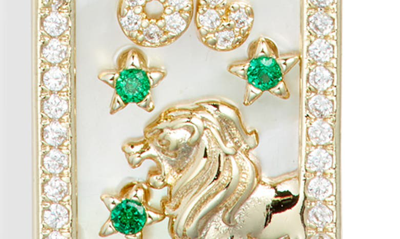 Shop Melinda Maria Zodiac Pendant Necklace In Goldeo