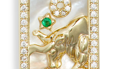 Shop Melinda Maria Zodiac Pendant Necklace In Goldaurus
