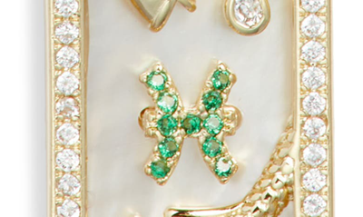 Shop Melinda Maria Zodiac Pendant Necklace In Goldisces