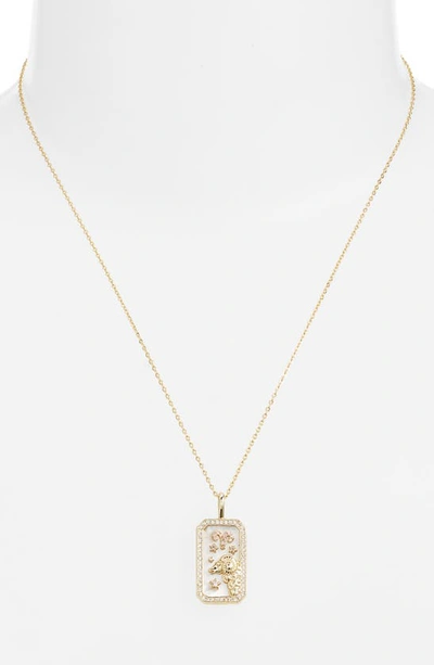 Melinda Maria Zodiac Pendant Necklace In Goldries
