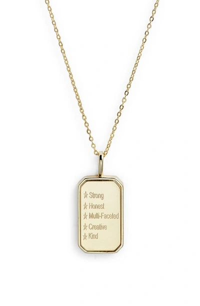 Shop Melinda Maria Zodiac Pendant Necklace In Goldemini