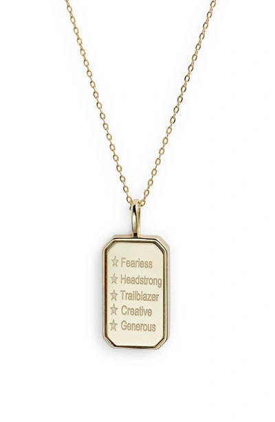 Shop Melinda Maria Zodiac Pendant Necklace In Goldries