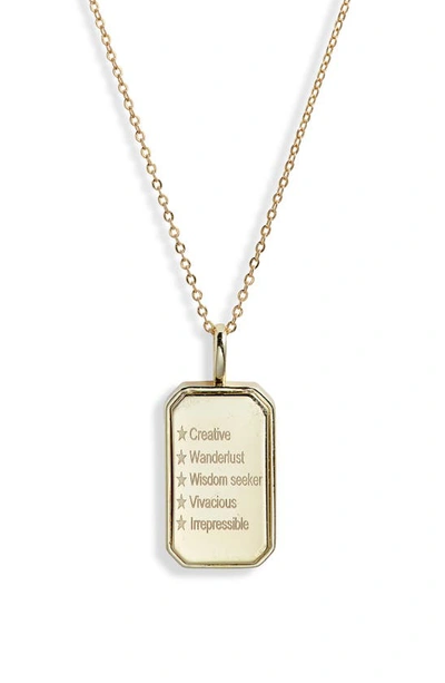 Melinda Maria Zodiac Pendant Necklace In Goldagittarius