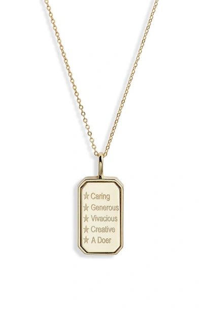 Melinda Maria Zodiac Pendant Necklace In Goldancer