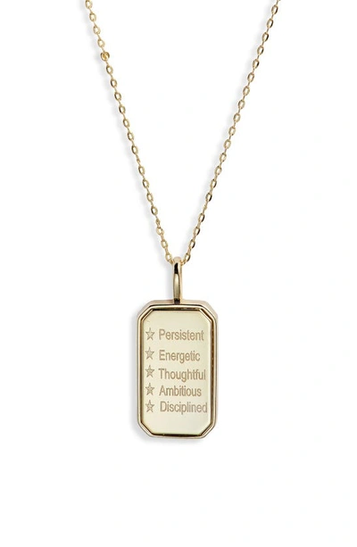 Melinda Maria Zodiac Pendant Necklace In Goldapricorn