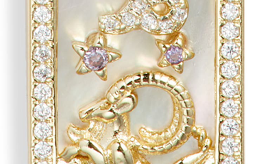 Melinda Maria Zodiac Pendant Necklace In Goldapricorn