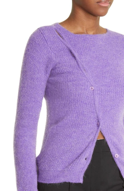 Shop Jacquemus Pau Stripe Sweater In Purple