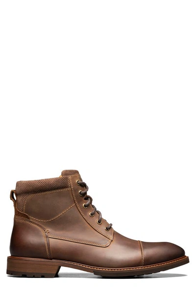 lodge cap toe lace up boot