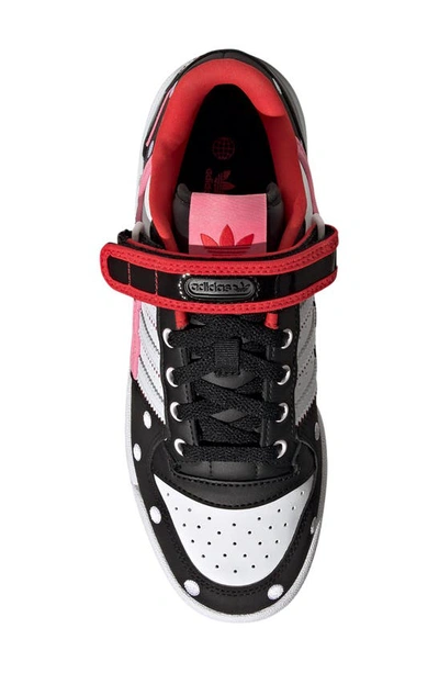 Shop Adidas Originals Forum Low Sneaker In Core Black/ Ftwr White/ Bliss