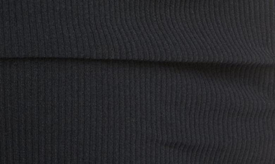 Shop Balenciaga Long Sleeve Off The Shoulder Rib Maxi Dress In Black