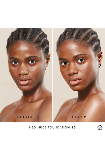 Giorgio Armani Neo Nude True-to-skin Natural Glow Foundation In 13 - Deep/neutral Undertone