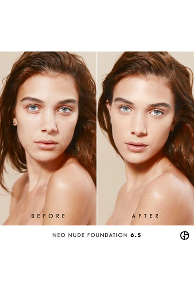 Shop Giorgio Armani Neo Nude True-to-skin Natural Glow Foundation In 06.5 - Medium/warm Undertone