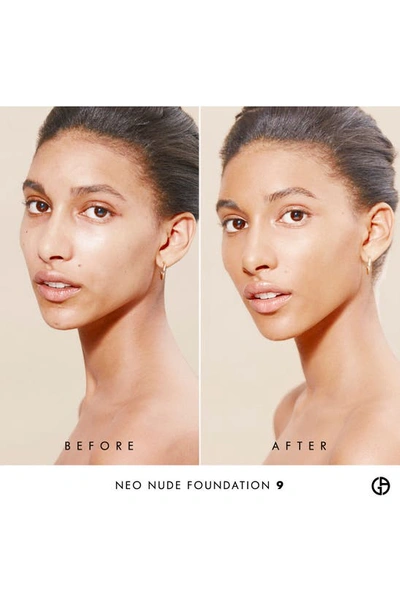 Shop Giorgio Armani Neo Nude True-to-skin Natural Glow Foundation In 09 - Tan-med/neutral Undertone