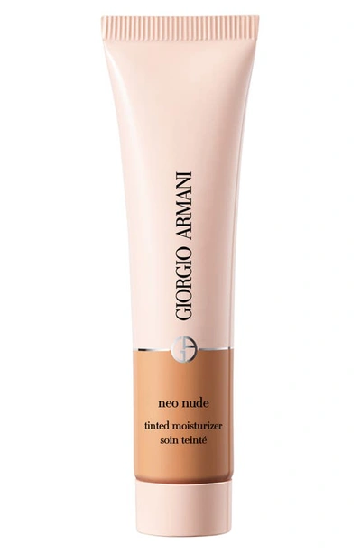 Shop Giorgio Armani Neo Nude True-to-skin Natural Glow Foundation In 08.5 - Tan-med/warm Undertone