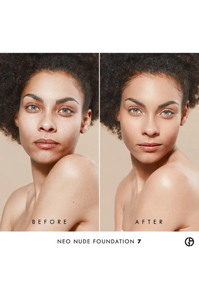 Shop Giorgio Armani Neo Nude True-to-skin Natural Glow Foundation In 07 - Tan/cool Undertone