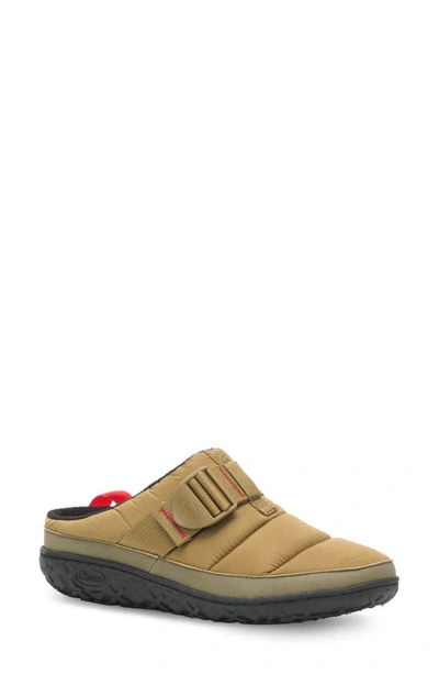 Shop Chaco Ramble Water Resistant Puffer Clog In Military Olive