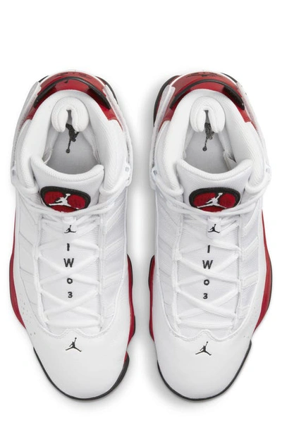 Shop Nike Jordan 6 Rings Sneaker In White/ Black/ University Red