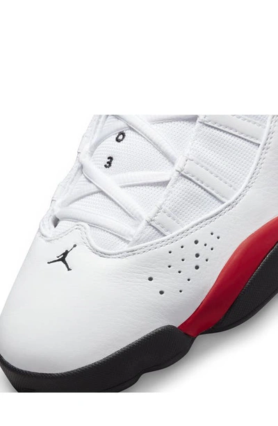 Shop Nike Jordan 6 Rings Sneaker In White/ Black/ University Red