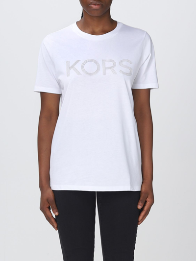 Shop Michael Kors T-shirt  Woman Color White