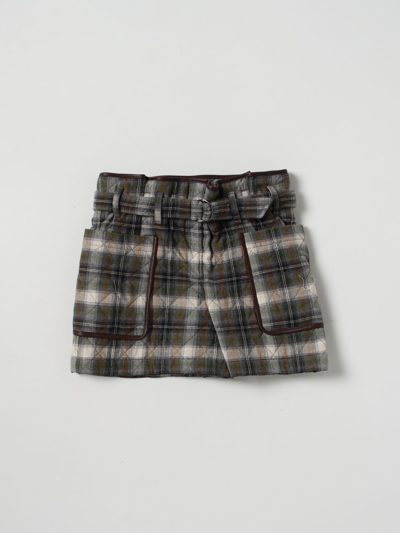 Brunello Cucinelli Short  Kids Color Green In Green