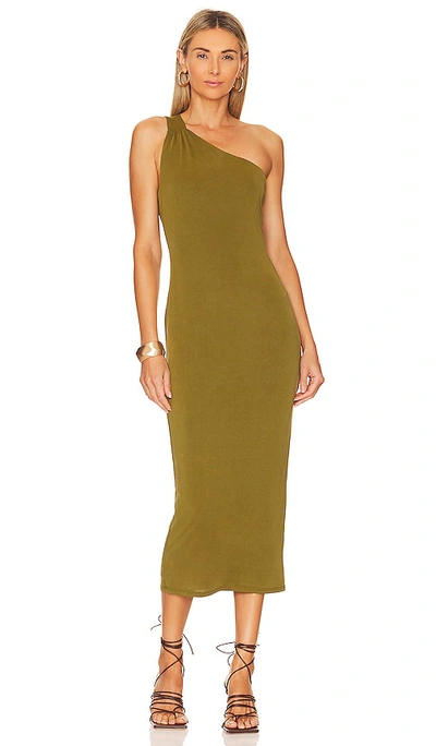 Shop Not Yours To Keep Mary Midi Dress In Olive