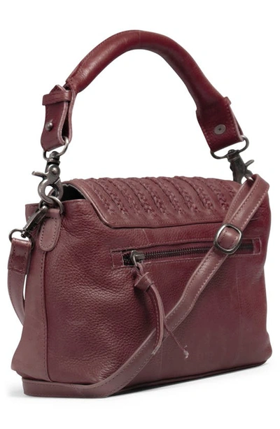 Shop Day & Mood Milicent Leather Crossbody Bag In Burgundy