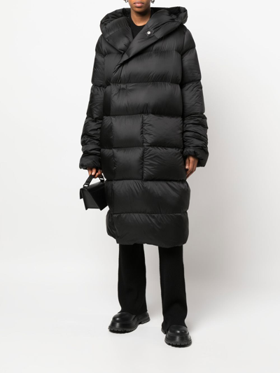 Shop Rick Owens Piumino Oversize Ls In Black