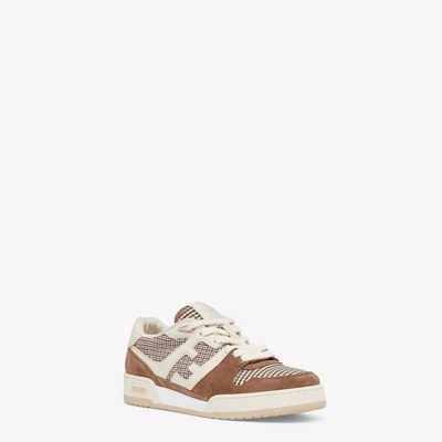 Shop Fendi Sneakers  Match In Brown