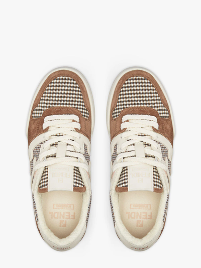 Shop Fendi Sneakers  Match In Brown