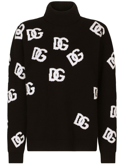 Shop Dolce & Gabbana Maglione Con Logo Dg In Black