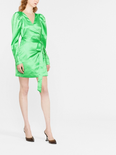 Shop Rotate Birger Christensen Vestito Dress In Green
