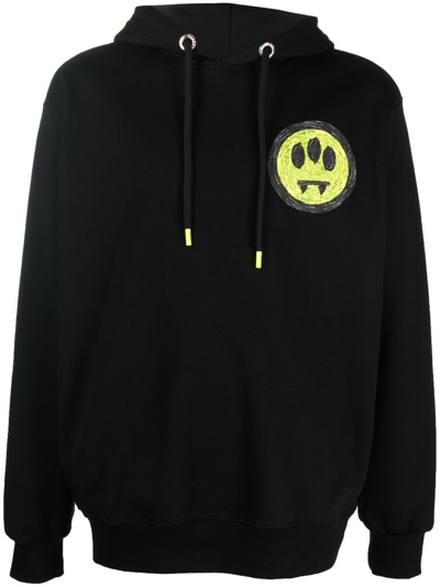 Barrow Logo Print Hooded Sweatshirt In Black | ModeSens