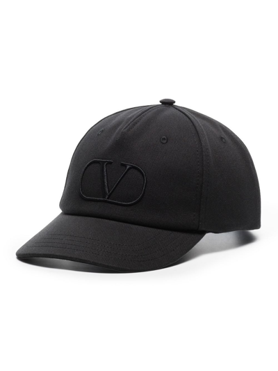 Shop Valentino Cappello Baseball Vlogo Signature In Black