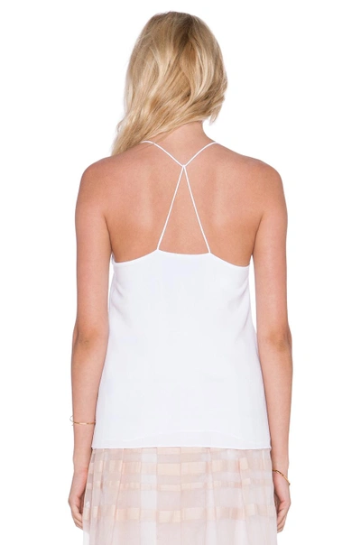 Shop Tibi Savanna Strappy Cami In White