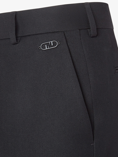 Shop Fendi Pantalone In Black