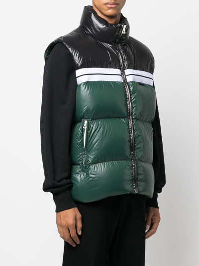Shop Palm Angels Gilet Sportivo Classico In Green