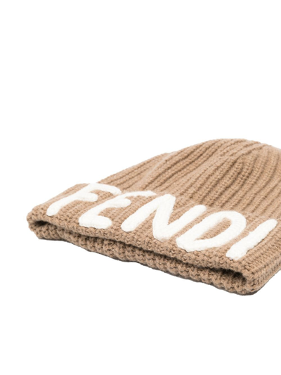 Fendi Logo Cap Accessories In Brown | ModeSens