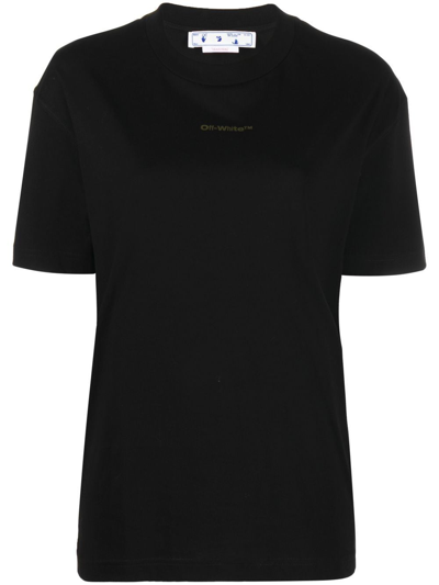 Shop Off-white T-shirt Arrow Tie Dye Casual In Black